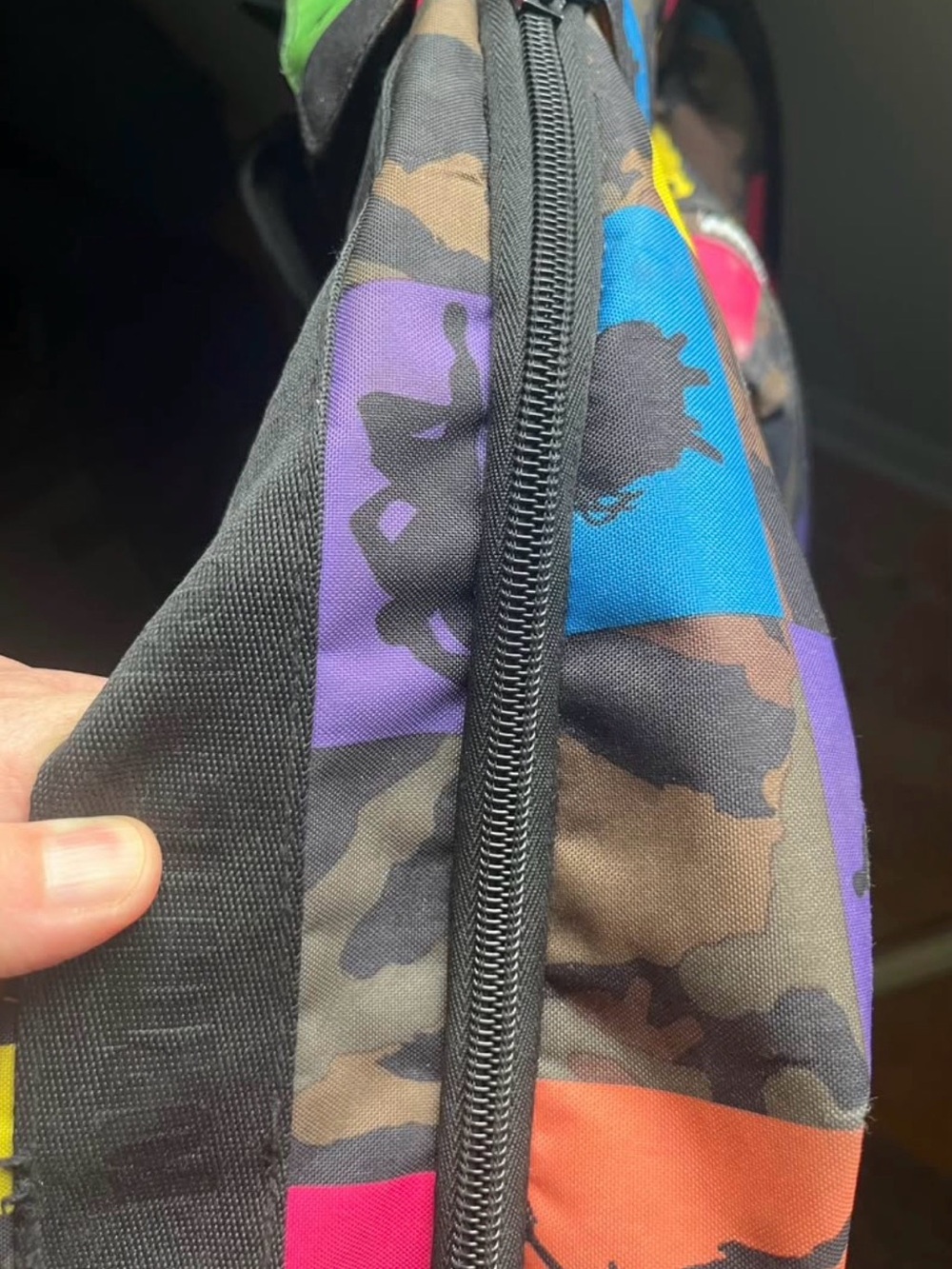 Kids Multicolor Checkered Backpack - Picture 3 of 3